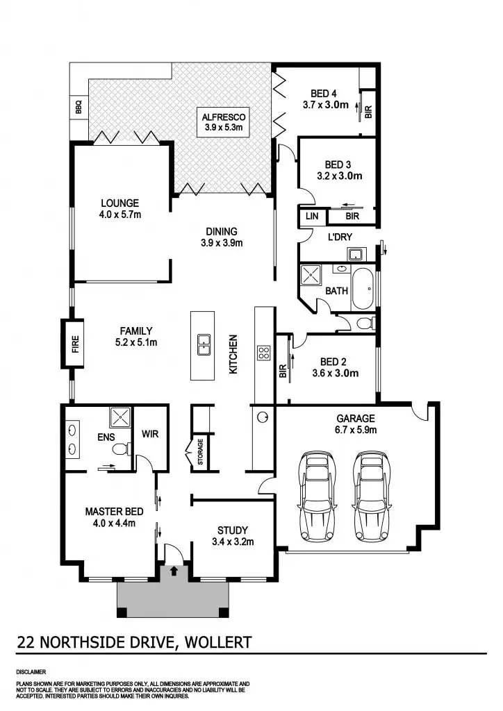 Floorplan of Homely house listing, 22 Northside Drive, Wollert VIC 3750