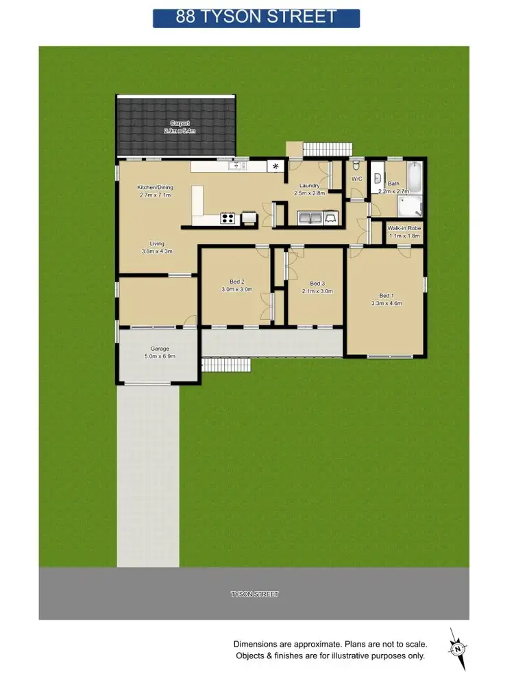 Floorplan of Homely house listing, 88 Tyson Street, South Grafton NSW 2460