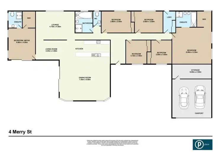 Floorplan of Homely house listing, 4 Merry Street, Bulimba QLD 4171