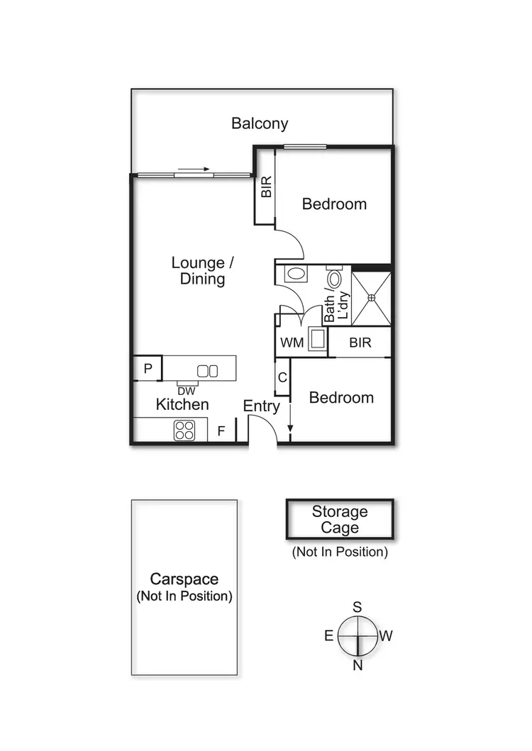 Floorplan of Homely apartment listing, 248/75 Graham Road, Highett VIC 3190