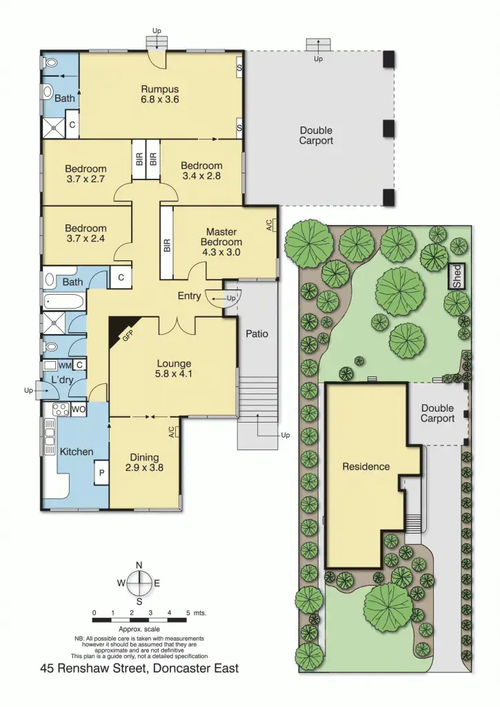 Floorplan of Homely house listing, 45 Renshaw Street, Doncaster East VIC 3109