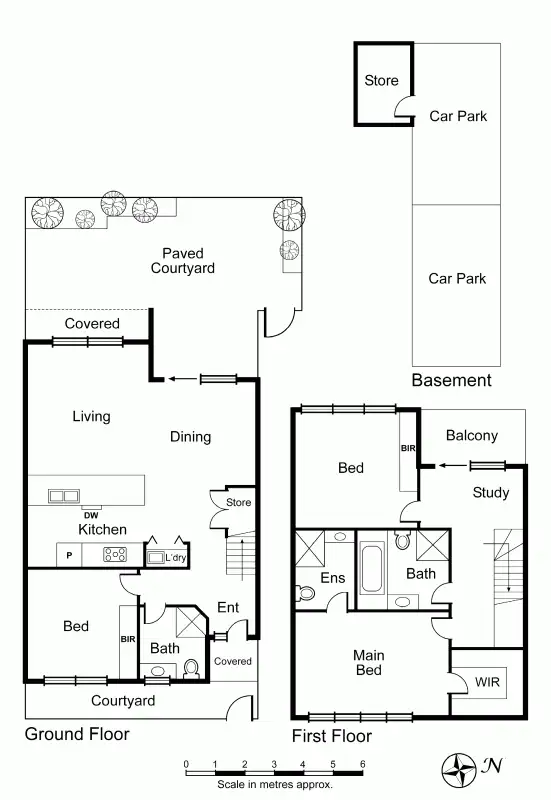 Floorplan of Homely townhouse listing, 4/33 Moonya Road, Carnegie VIC 3163