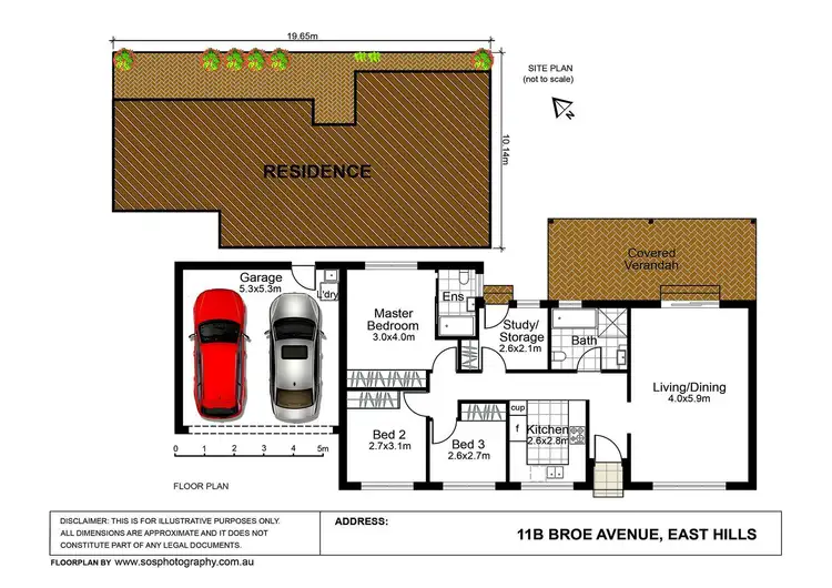 Floorplan of Homely villa listing, 11B Broe Avenue, East Hills NSW 2213