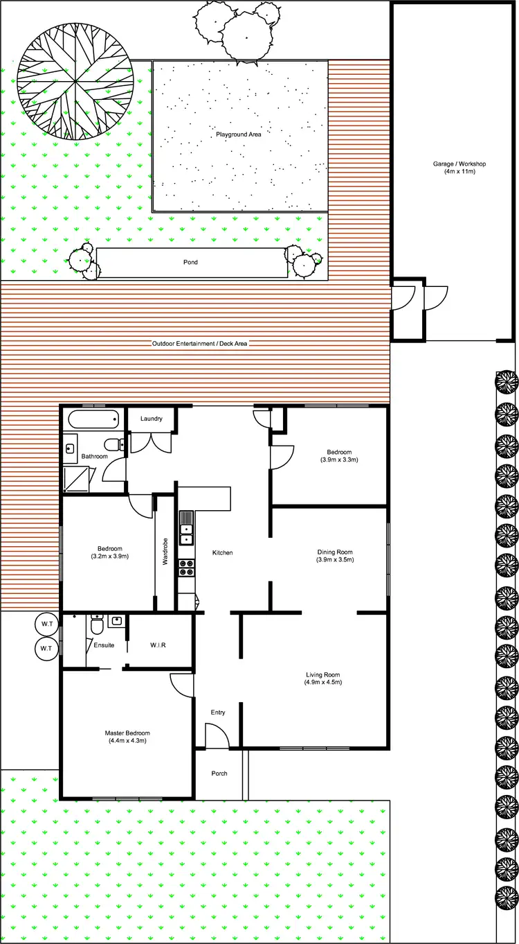 Floorplan of Homely house listing, 1 Walsh Street, Sunshine North VIC 3020
