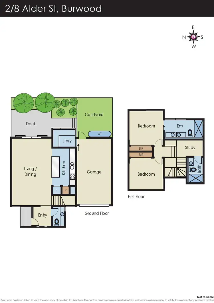 Floorplan of Homely townhouse listing, 2/8 Alder Street, Burwood VIC 3125