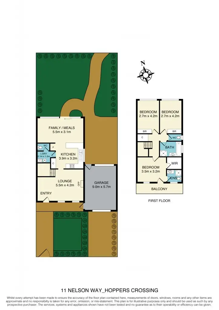 Floorplan of Homely house listing, 11 Nelson Way, Hoppers Crossing VIC 3029