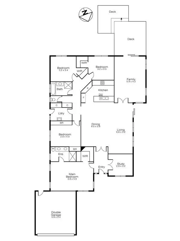 Floorplan of Homely house listing, 109 Barkly Street, Buninyong VIC 3357