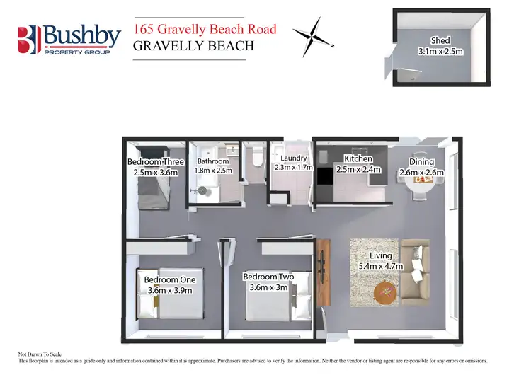 Floorplan of Homely house listing, 165 Gravelly Beach Road, Blackwall TAS 7275
