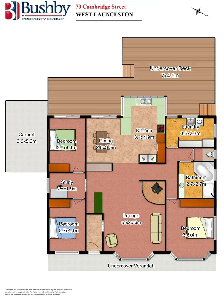 Floorplan of Homely house listing, 70 Cambridge Street, West Launceston TAS 7250