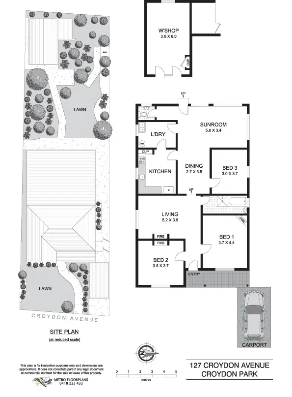 Floorplan of Homely house listing, 127 Croydon Avenue, Croydon Park NSW 2133