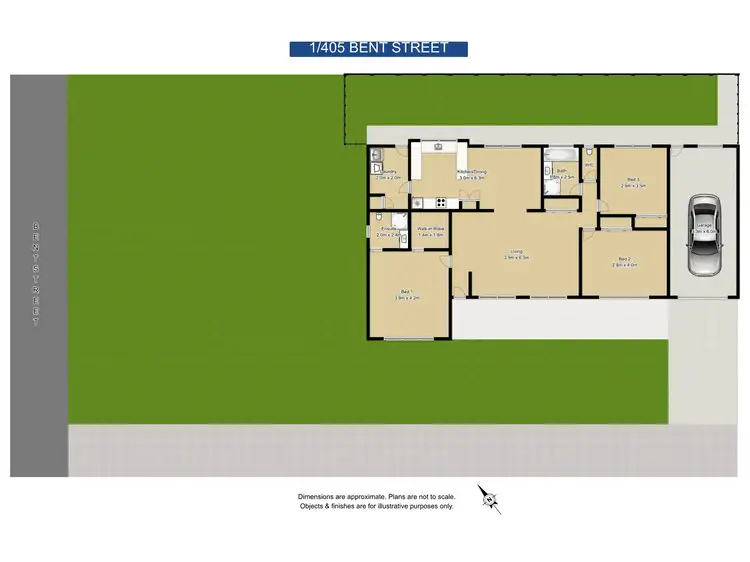 Floorplan of Homely house listing, 1/405 Bent Street, South Grafton NSW 2460