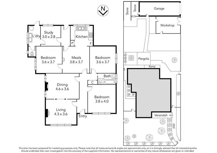 Floorplan of Homely house listing, 55 Northernhay Street, Reservoir VIC 3073