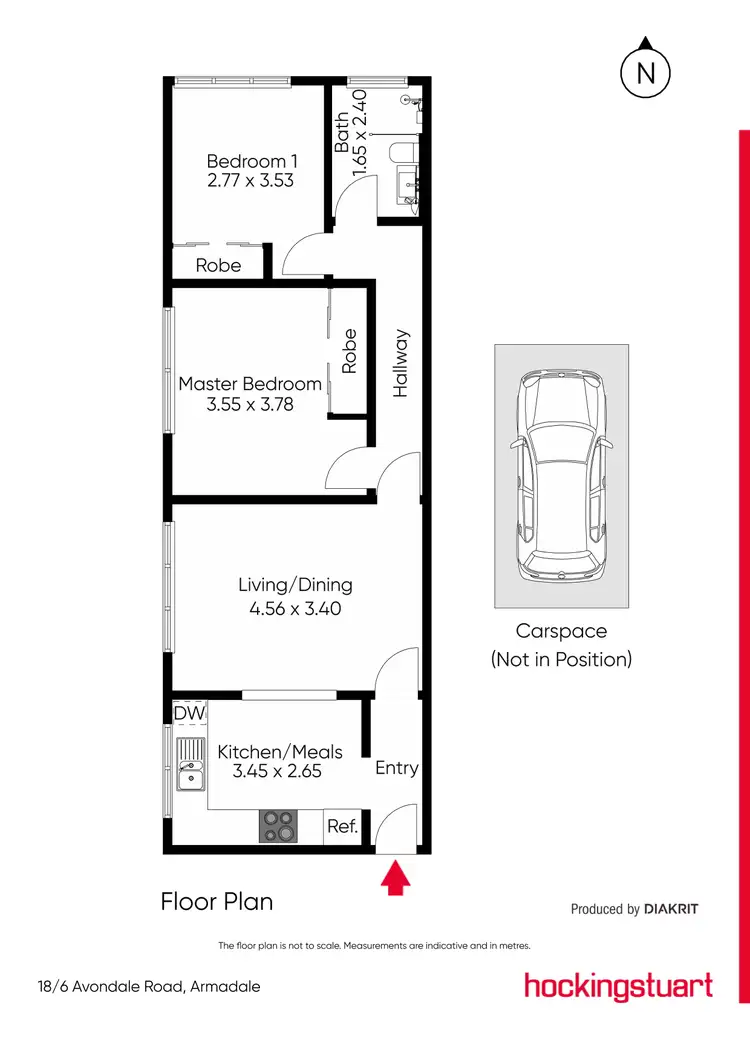 Floorplan of Homely apartment listing, 18/6-8 Avondale Road, Armadale VIC 3143