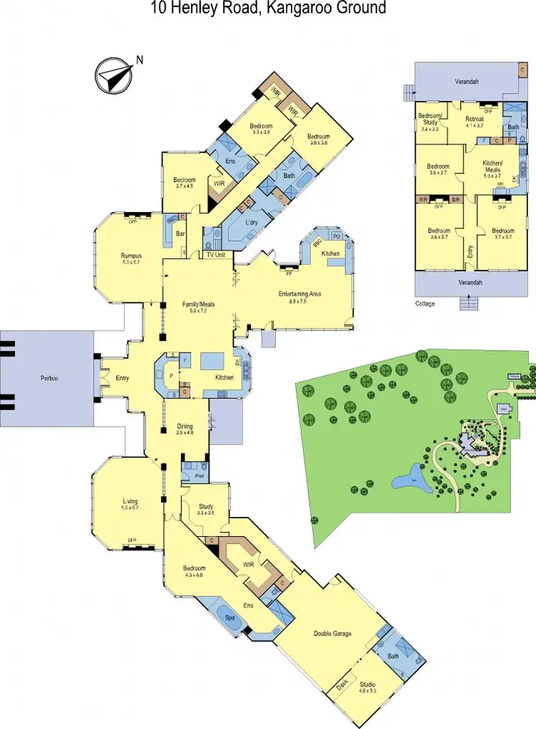 Floorplan of Homely house listing, 10 Henley Road, Kangaroo Ground VIC 3097