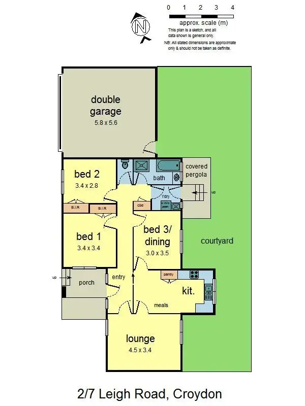 Floorplan of Homely unit listing, 2/7 Leigh Road, Croydon VIC 3136