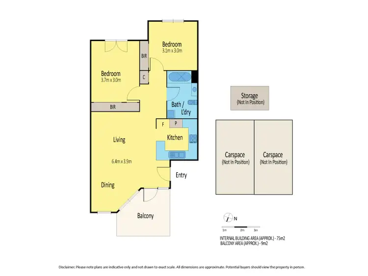Floorplan of Homely apartment listing, 14/8-32 Howlett Street, Kensington VIC 3031