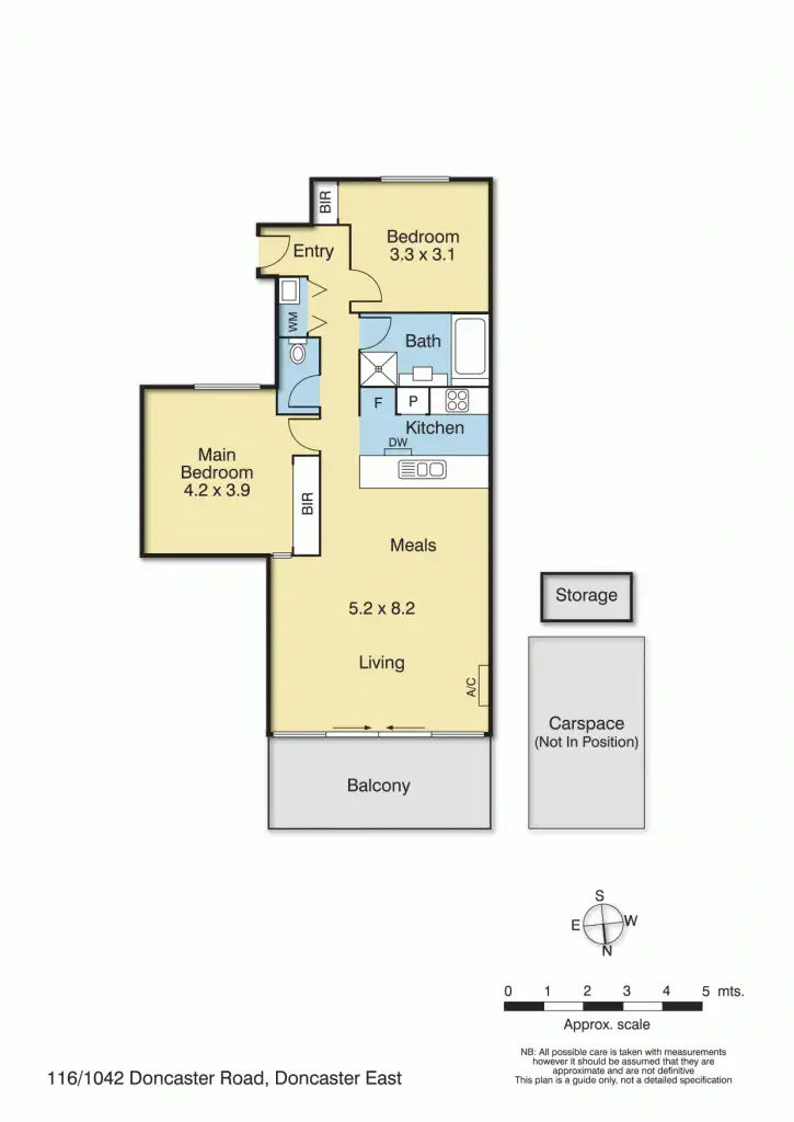 Floorplan of Homely apartment listing, 116/1042 Doncaster Road, Doncaster East VIC 3109