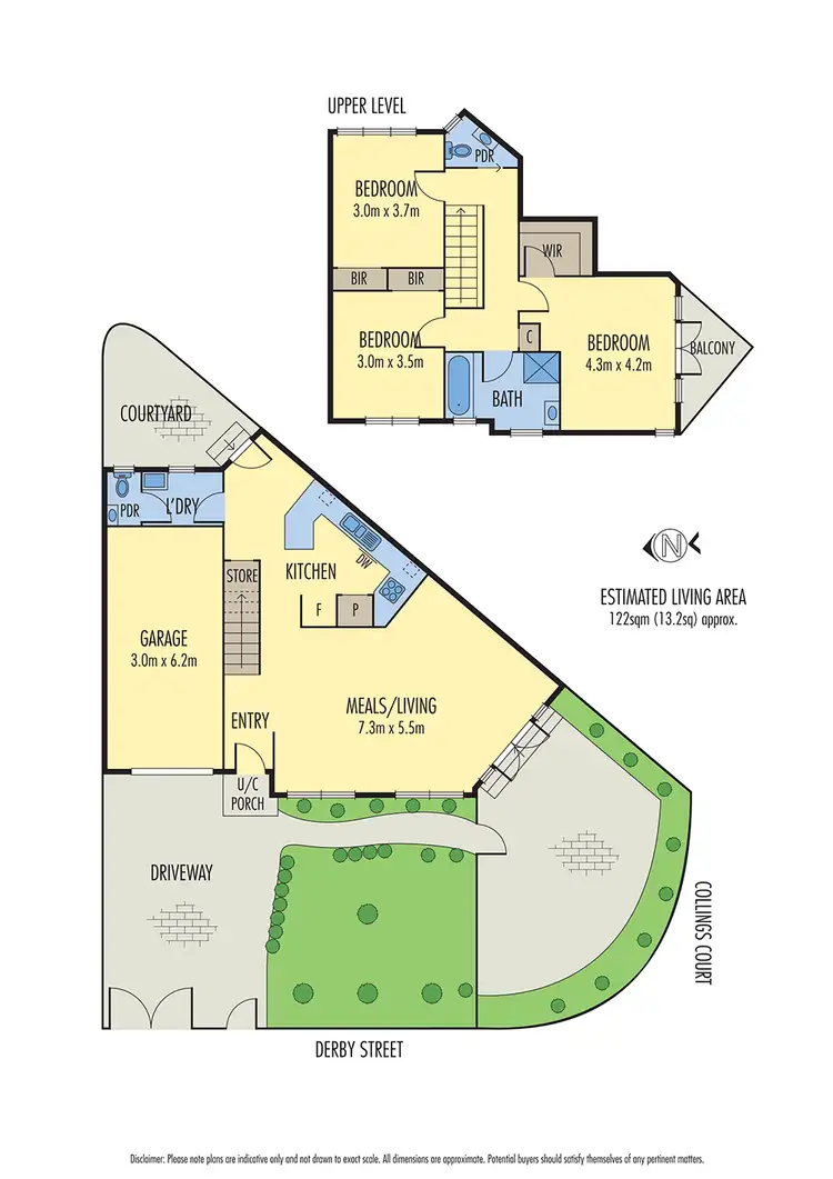 Floorplan of Homely townhouse listing, 16 Collings Court, Pascoe Vale VIC 3044