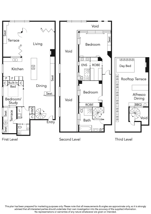 Floorplan of Homely apartment listing, 1/47 O'Grady Street, Albert Park VIC 3206