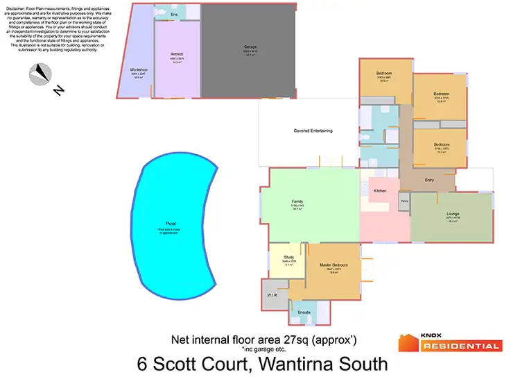Floorplan of Homely house listing, 6 Scott Court, Wantirna South VIC 3152
