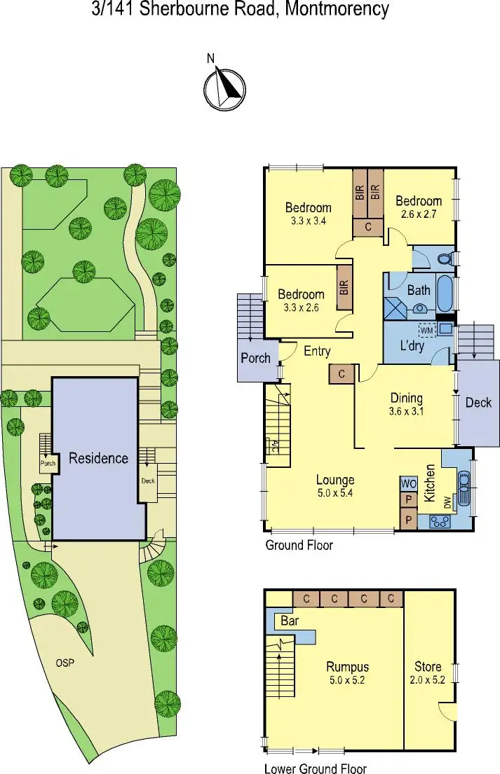 Floorplan of Homely house listing, House 3/141 Sherbourne Road, Montmorency VIC 3094