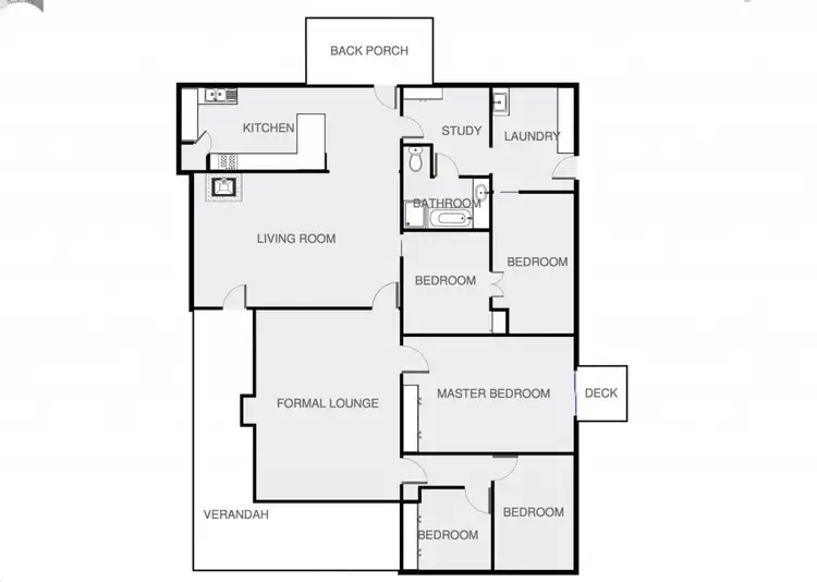 Floorplan of Homely house listing, 53 Konnung Avenue, Red Cliffs VIC 3496