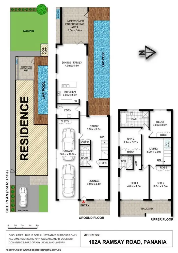 Floorplan of Homely semi-detached listing, 102A Ramsay Road, Picnic Point NSW 2213