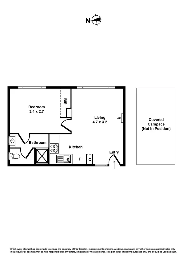Floorplan of Homely unit listing, 7/58 Sargood Street, Altona VIC 3018
