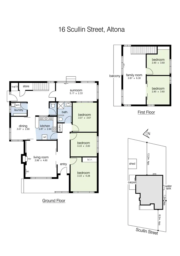 Floorplan of Homely house listing, 16 Scullin Street, Altona VIC 3018