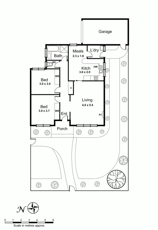 Floorplan of Homely townhouse listing, 6/164 Tucker Road, Bentleigh East VIC 3165