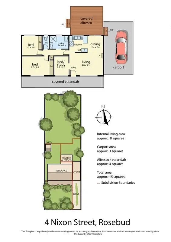 Floorplan of Homely house listing, 4 Nixon Street, Rosebud VIC 3939
