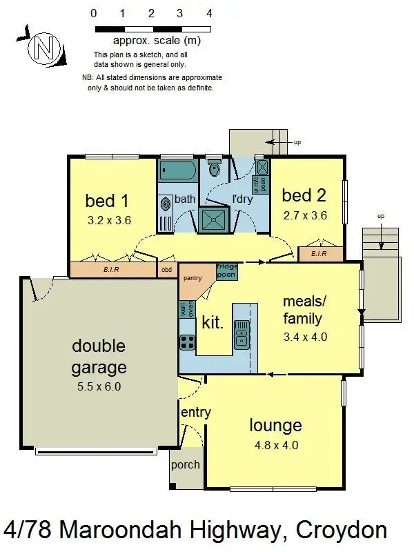 Floorplan of Homely unit listing, 4/78 Maroondah Highway, Croydon VIC 3136