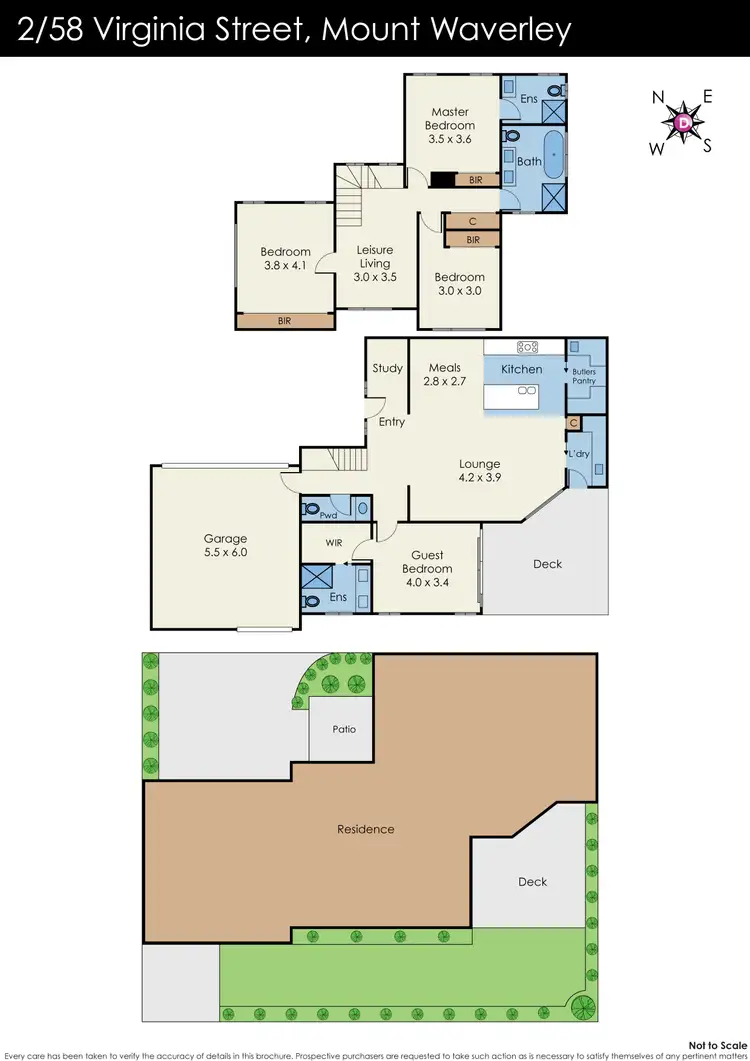 Floorplan of Homely townhouse listing, 2/58 Virginia Street, Mount Waverley VIC 3149