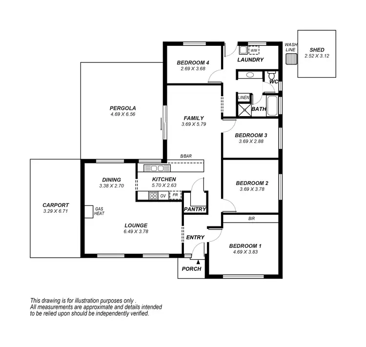 Floorplan of Homely house listing, 5 Possingham Drive, Mount Barker SA 5251