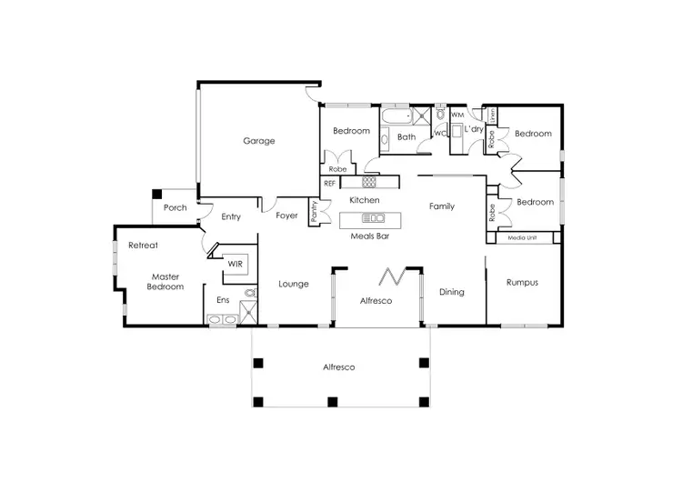 Floorplan of Homely house listing, 57 Daintree Boulevard, Tarneit VIC 3029