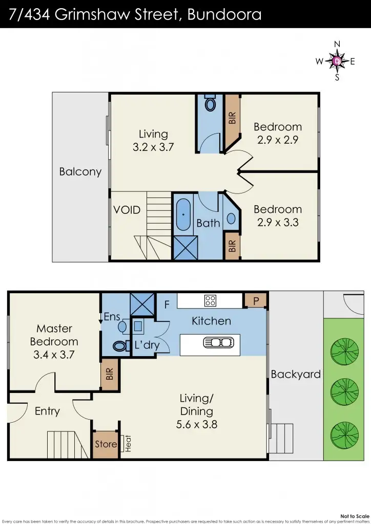 Floorplan of Homely house listing, 7/434 Grimshaw Street, Bundoora VIC 3083
