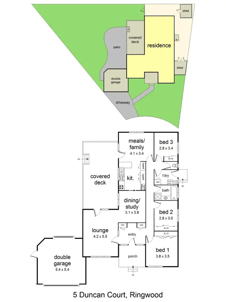 Floorplan of Homely house listing, 5 Duncan Court, Ringwood VIC 3134