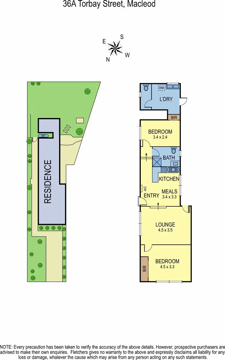 Floorplan of Homely unit listing, 36A Torbay Street, Macleod VIC 3085