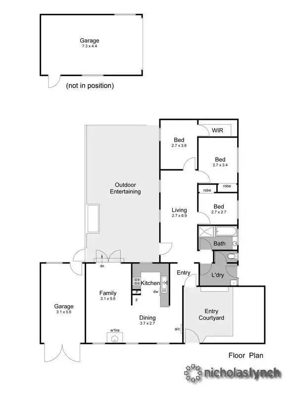 Floorplan of Homely house listing, 17 Mornington-Tyabb Road, Tyabb VIC 3913