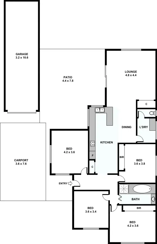Floorplan of Homely house listing, 7 Phoenix Street, Sunshine North VIC 3020