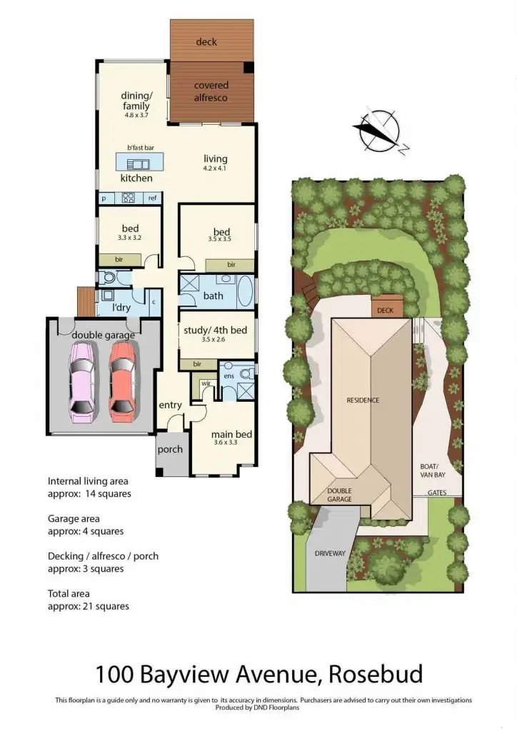 Floorplan of Homely house listing, 100 Bayview Avenue, Rosebud VIC 3939