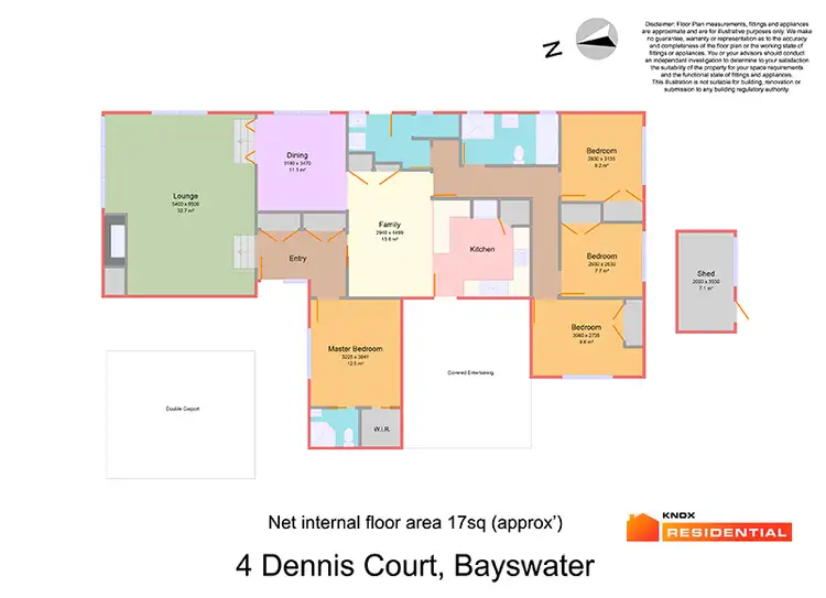 Floorplan of Homely house listing, 4 Dennis Court, Bayswater VIC 3153