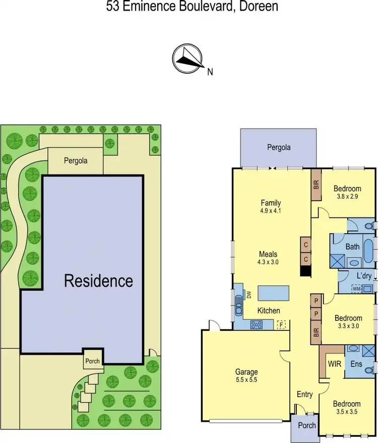 Floorplan of Homely house listing, 53 Eminence Boulevard, Doreen VIC 3754