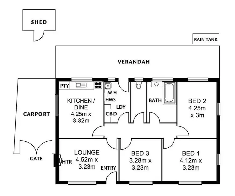 Floorplan of Homely house listing, 2 Hardy Street, Paradise SA 5075