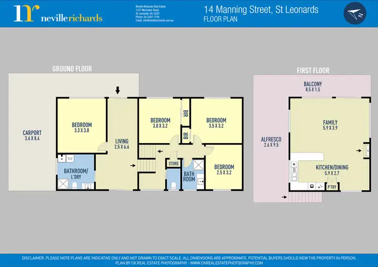 Floorplan of Homely house listing, 14 Manning Street, St Leonards VIC 3223
