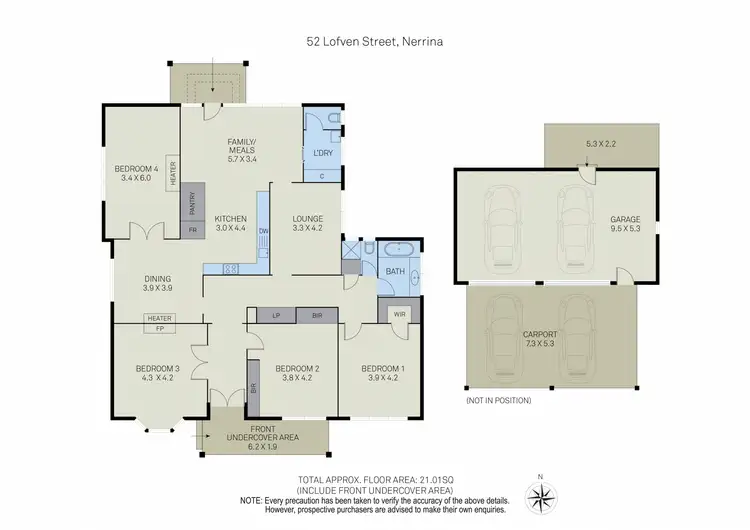 Floorplan of Homely house listing, 52 Lofven Street, Nerrina VIC 3350