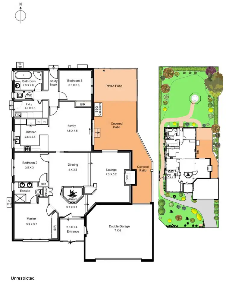 Floorplan of Homely house listing, 64 Lakeview Avenue, Rowville VIC 3178