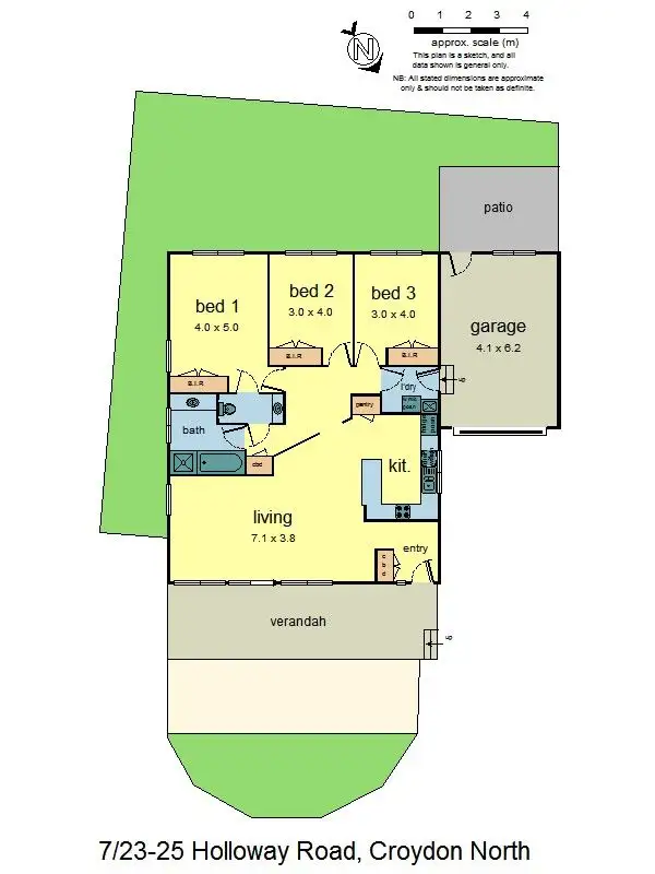Floorplan of Homely unit listing, 7/23-25 Holloway Road, Croydon North VIC 3136