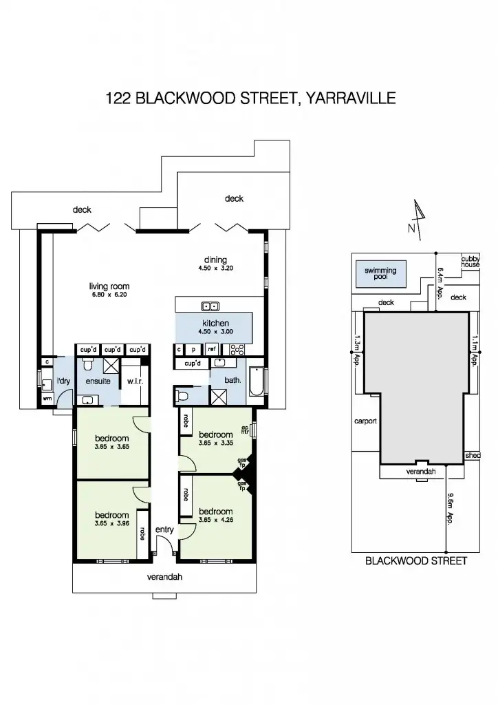 Floorplan of Homely house listing, 122 Blackwood Street, Yarraville VIC 3013