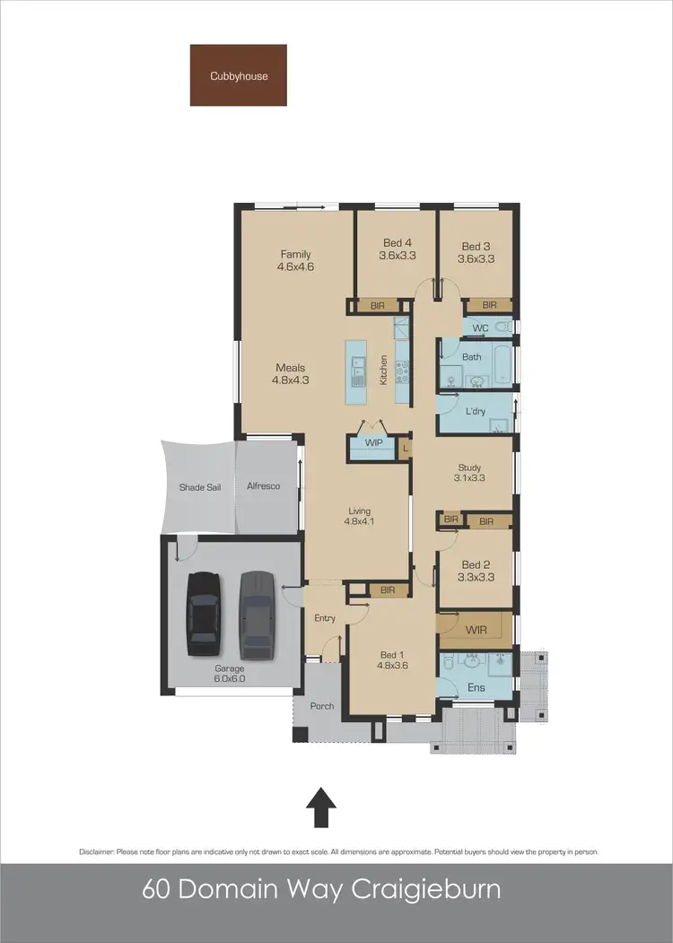 Floorplan of Homely house listing, 60 Domain Way, Craigieburn VIC 3064